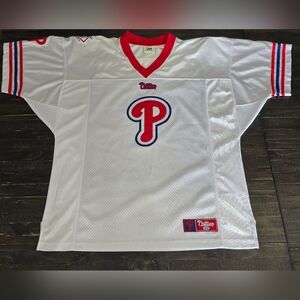 Philadelphia Phillies Baseball Jersey Lee Sport Football-Style Mens Size XL